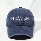 Make Heaven Crowded Embroidered Hat Christian Baseball Cap Faith Embroidery Dad Hat Religious Quote Cross Cap Christian Gift Embroidered 1761548981468.png