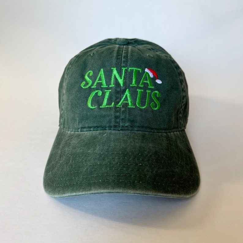 Vintage Black Santa Claus Hat   Embroidered Christmas Baseball Cap With Green Lettering And Santa Hat Design Festive Holiday Unisex Cotton Cap 1761552457867.jpg