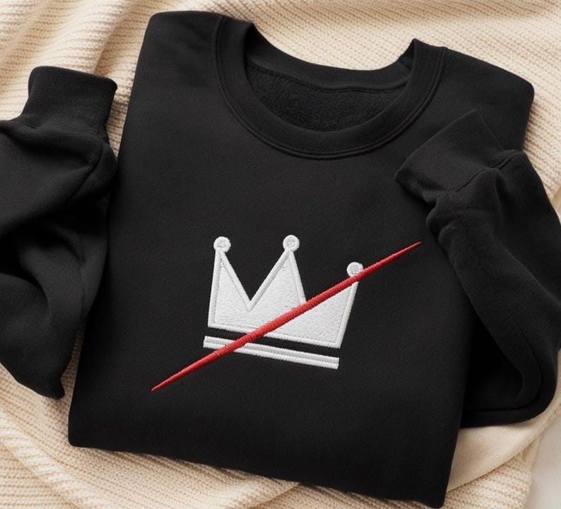 Embroidered No Kings In America Sweatshirt Anti Trump Sweatshirt Political Hoodie Anti Maga Hoodie Crown No Kings Sweater Nope Kings Sweatshirt 1761557017785.jpg