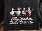 Silly Teacher Goose Embroidered Sweatshirt Western Teacher Hoodie Cute Back To School Sweater Teacher Appreciation Funny Gift For Teacher 1761621758927.jpg