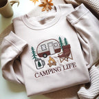 Camping Life Embroidered Crewneck Sweatshirt Camping Sweatshirt Hiking Sweatshirt Camping Trip Crew Hoodie Camper Sweater Bonfire Hoodie 1761622696376.jpg