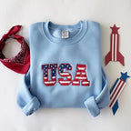 Usa Flag Embroidered Sweatshirt 4th Of July Patriotic Crewneck Red White Blue Stars Hoodie American Flag Aesthetic Sweater Independence Day Gift 1761643931353.jpg