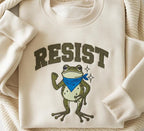 Embroidered Resist Frog Sweatshirt Free Portland Hoodie Freedom Frog Sweater Anti Maga Sweatshirt Political Sweatshirt Feminist Hoodie 1761704655104.jpg