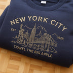 New York City Embroidered Sweatshirt Vintage Nyc Hoodie Big Apple Travel Gift New York Aesthetic Sweater 90s Retro City Sweatshirt 1761709392277.jpg