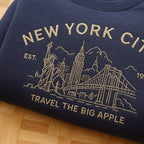 New York City Embroidered Sweatshirt Vintage Nyc Hoodie Big Apple Travel Gift New York Aesthetic Sweater 90s Retro City Sweatshirt 1761709392282.jpg