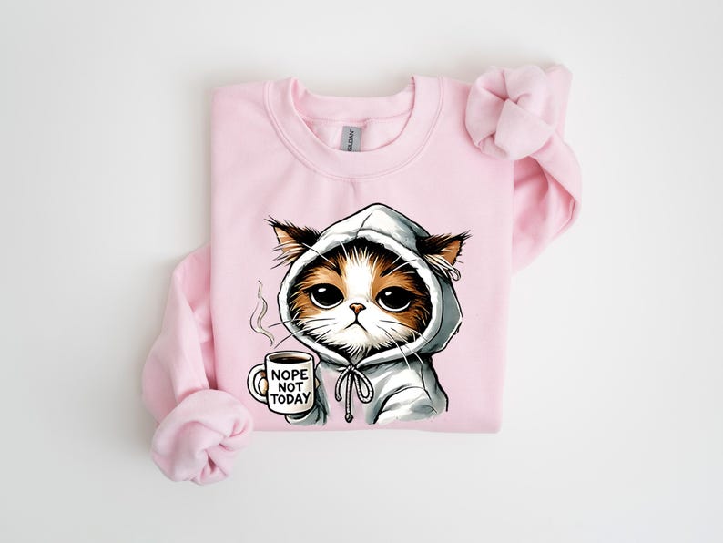 Nope Not Today Tee Cat Mom T Shirt Cute Cat Sweatshirt Black Cat Shirt Cat Sweatshirt Womens Funny Sweatshirt Gift For Cats Lover 1761790660491.jpg