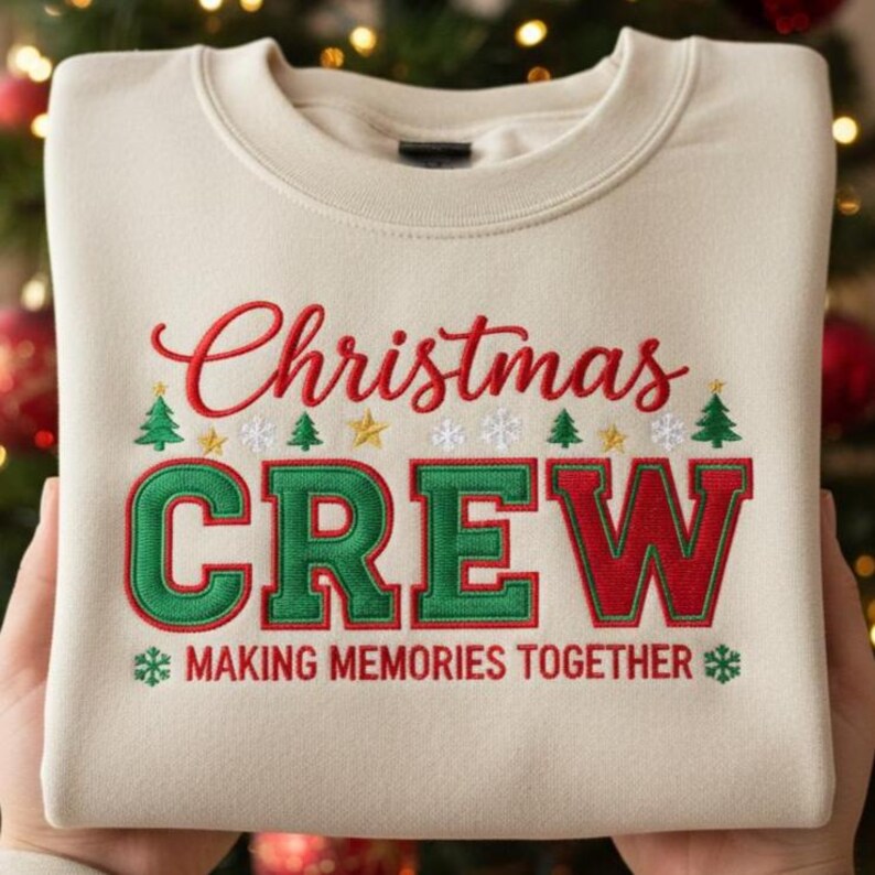 Embroidered Christmas Crew Sweatshirt Family Matching Holiday Hoodie Making Memories Together Xmas Matching Sweaters Family Christmas Hoodie 1761790787224.jpg