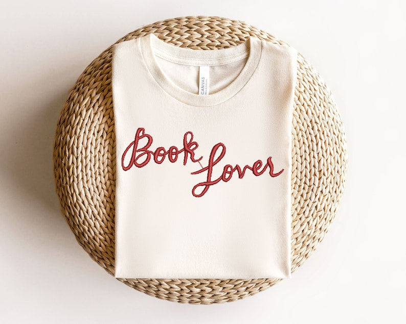 Embroidered Book Lover Embroidered Reading Shirt Retro Librarian Shirt Teacher Appreciation Shirt School Book Lover Gift Bookworm Tee 1761792913311.jpg