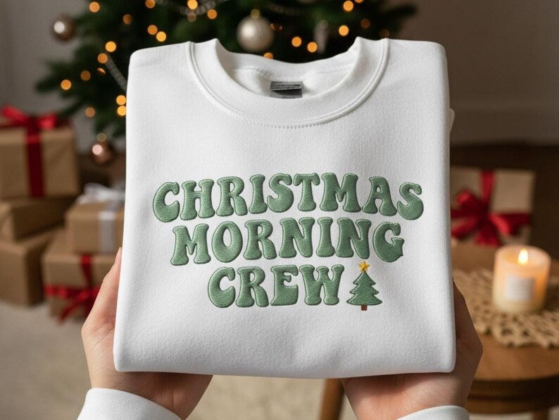 Embroidered Christmas Morning Crew Sweatshirt Matching Family Holiday Sweater Cozy Xmas Hoodie Festive Family Outfit Merry Christmas Hoodie 1761793599751.jpg