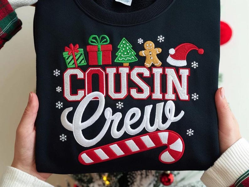 Embroidered Cousin Crew Christmas Sweatshirt Family Holiday Season Sweater Family Xmas Matching Outfit Christmas Vacation Hoodie 1761795591182.jpg