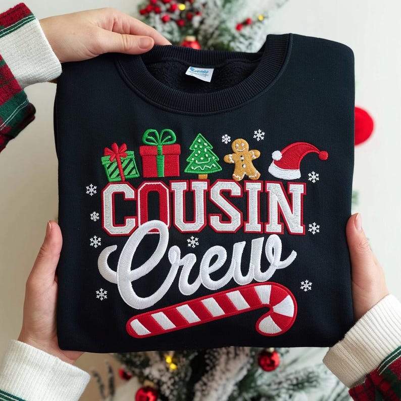 Embroidered Cousin Crew Christmas Sweatshirt Family Holiday Season Sweater Family Xmas Matching Outfit Christmas Vacation Hoodie 1761795591296.jpg