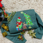 Grinch Christmas Embroidered Sweatshirt Whimsical Tree Design  Funny Holiday Hoodie  Cozy Grinchmas Gift For Him  Her 1761810496186.png