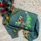 Grinch Christmas Embroidered Sweatshirt Whimsical Tree Design  Funny Holiday Hoodie  Cozy Grinchmas Gift For Him  Her 1761810497361.png