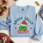 Grinch Squad Daddy Sweatshirt   Funny Christmas Hoodie With Santa Hat Grinch Design Holiday Matching Family Sweater Gift For Dad 1761897105914.jpg