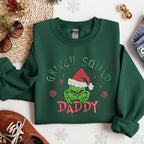 Grinch Squad Daddy Sweatshirt   Funny Christmas Hoodie With Santa Hat Grinch Design Holiday Matching Family Sweater Gift For Dad 1761897105988.jpg