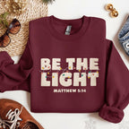 Merry Christmas Embroidered Sweatshirt Be The Light Matthew 514 Hoodie Christian Sweater Gift Trending Sweatshirt 1761902833829.jpg
