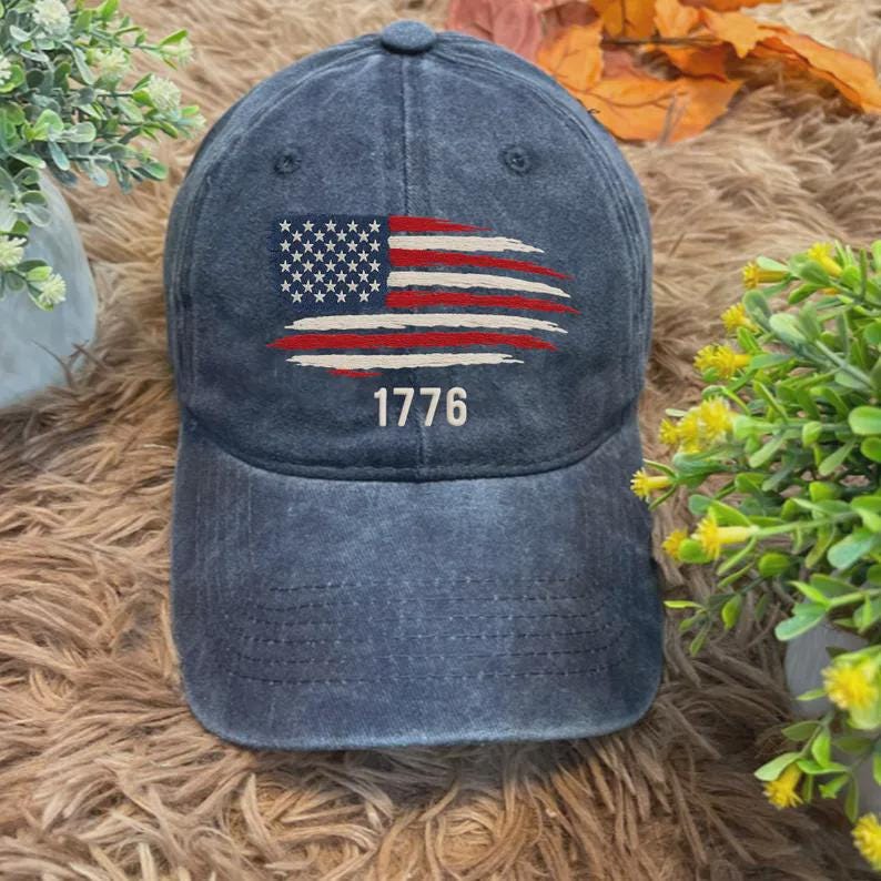 Embroidered American Flag Wash Hat Retro American Hat Vintage Patriotic Wash Cap Usa Hat 4th Of July Hat Fourth Of July Hat 1761962803572.jpg
