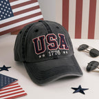 Embroidered Usa Patriotic Washed Hat Usa Baseball Hat Blue Usa Baseball Cap July 4th Memorial Day Ponytail Hat 4th Of July Gifts 1761969353158.jpg
