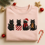 Embroidered Black Cats Christmas Sweatshirt Cute Cat Gingerbread Jumper Funny Pet Lover Xmas Hoodie Pink Holiday Sweater Gift 1762154942000.jpg