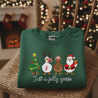 Silly Goose Embroidered Christmas Sweatshirt Just A Jolly Goose Lover Gift Holiday Sweater Xmas Crewneck Lights Santa Goose Hoodie 1762227475858.png