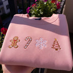 Embroidered Christmas Icons Sweatshirt Cute Holiday Hoodie With Gingerbread Candy Cane Snowflake Tree Festive Xmas Gift For Women 1762230308618.jpg