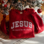 Embroidered Jesus The Reason For The Season Sweatshirt Faith Christmas Tree Sweater Merry And Bright Shirt Christmas Christian Crewneck 1762308737123.jpg
