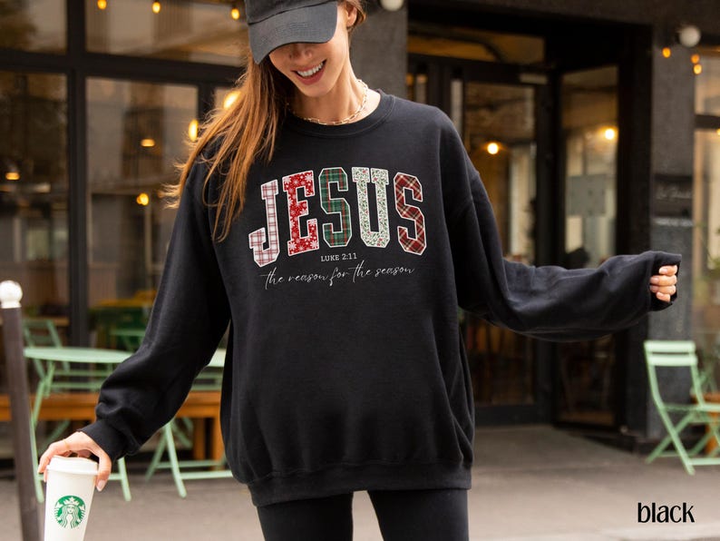 Christian Jesus Sweathirt Christmas Bible Verse Tshirt Trendy Faith Apparel Gift Jesus Loves You The Reason For The Season 1762309806669.jpg