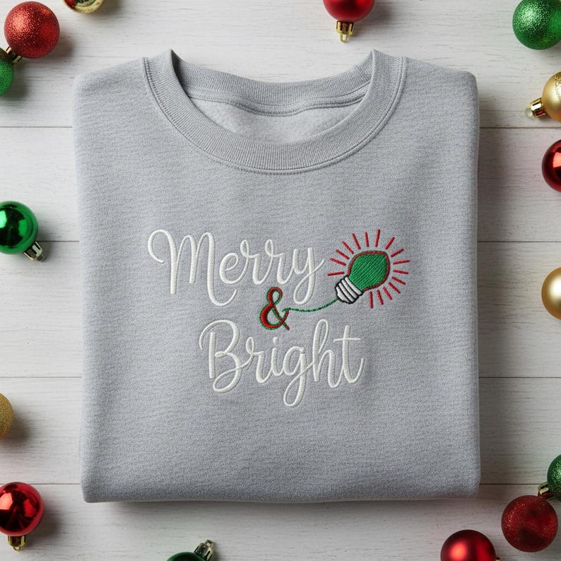 Merry And Bright Embroidered Sweatshirt Christmas Light Hoodie Holiday Season Sweater Festive Light Bulb Embroidery Gift 1762326656693.jpg