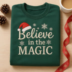 Believe In The Magic Embroidered Sweatshirt Santa Hat Christmas Crewneck Winter Snowflakes Holiday Hoodie Gift 1762328072348.jpg