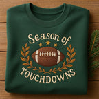 Season Of Touchdowns Embroidered Sweatshirt Fall Football Wreath Crewneck Game Day Jumper Hoodie Sports Fan Tailgate Gift Embroidered Football Sweater 1762332337089.jpg