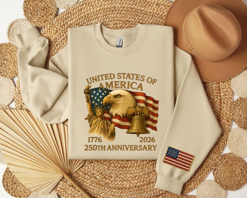 America 250th Anniversary Sweatshirt Patriotic Usa Sweater Independence Day Graphic Hoodie 1762420239954.jpg