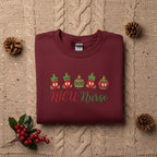Embroidered Nicu Nurse Sweatshirt Christmas Stocking Baubles Hoodie Neonatal Nurse Crewneck Doctor Gift 1762489565936.jpg