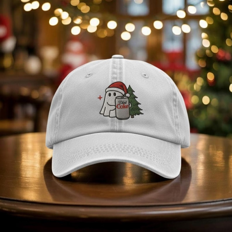 Christmas Ghost Santa Claus Hat Embroidered Hat Funny Diet Coke Embroidered Hat Vintage Baseball Cap Gift For Him Soda Lover Cap 1762748489803.jpg