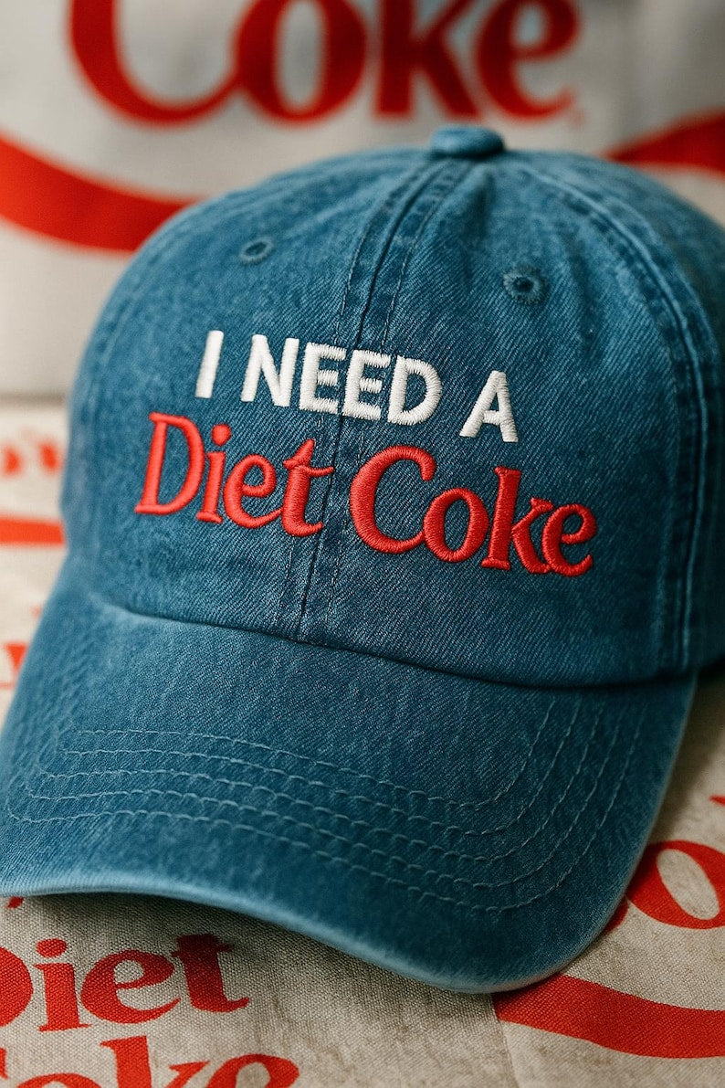 I Need Diet Coke Embroidered Cap Cute Christmas Gifts For Friends Vintage Diet Coke Gift Christmas Gift 1762758396601.jpg
