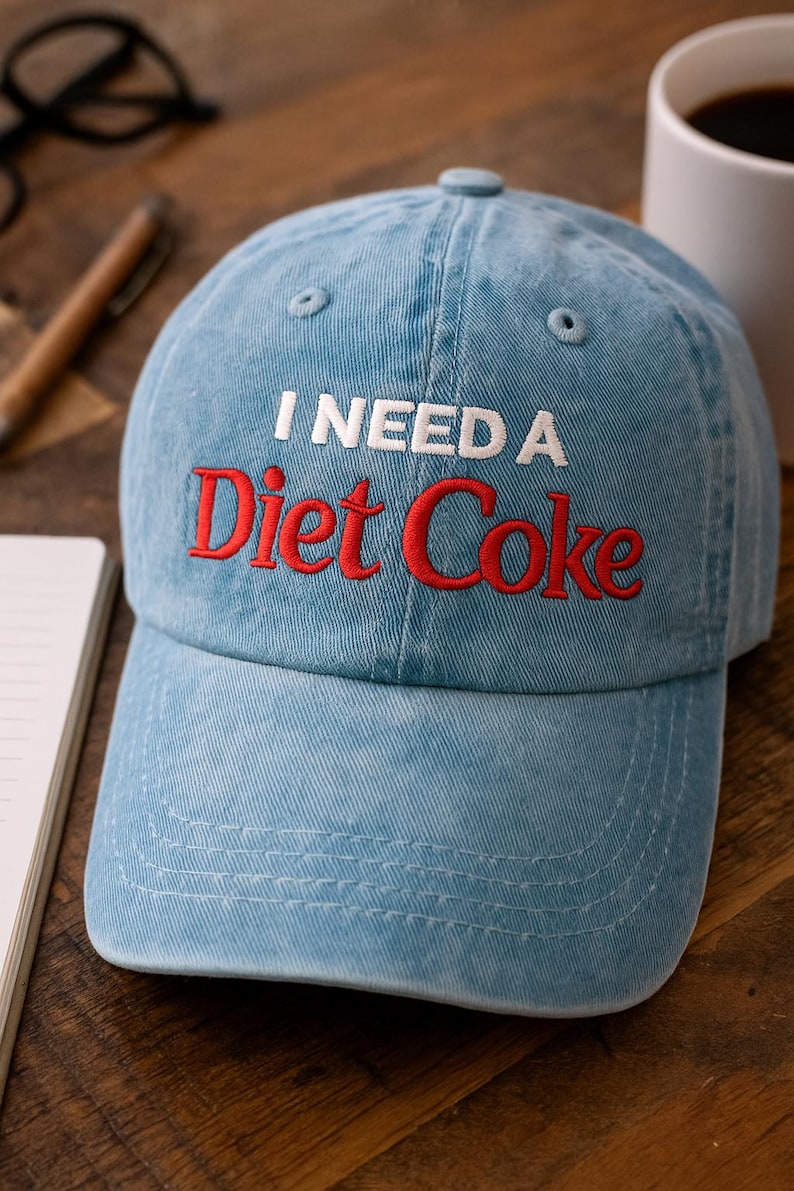 I Need Diet Coke Embroidered Cap Cute Christmas Gifts For Friends Vintage Diet Coke Gift Christmas Gift 1762758396689.jpg