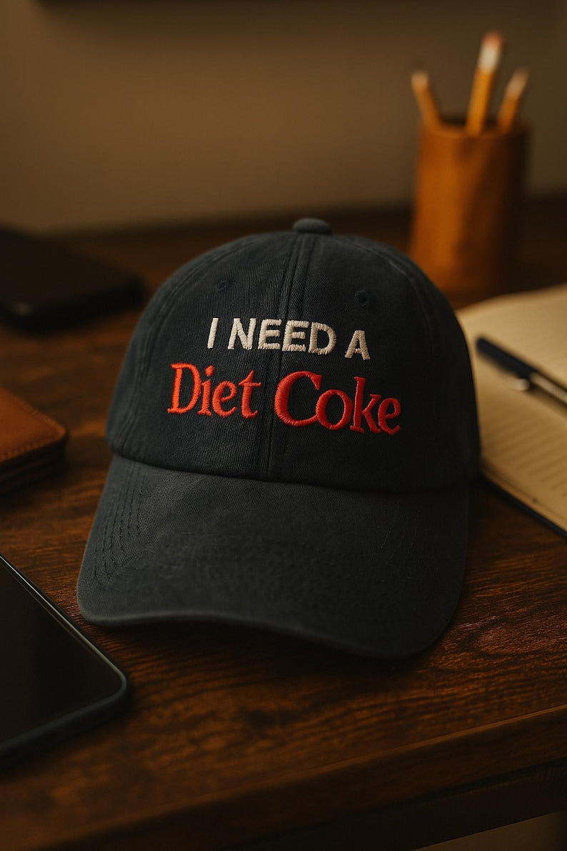 I Need Diet Coke Embroidered Cap Cute Christmas Gifts For Friends Vintage Diet Coke Gift Christmas Gift 1762758396708.jpg