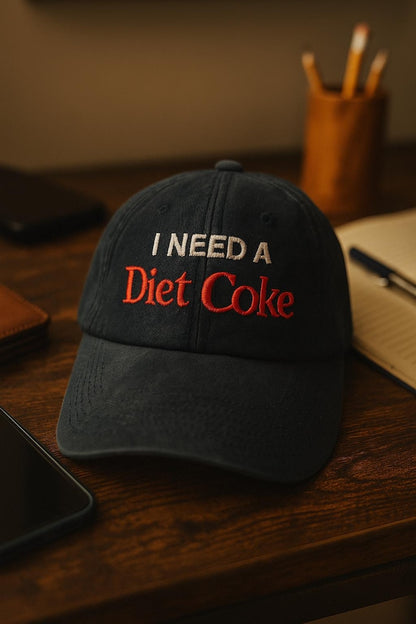 I Need Diet Coke Embroidered Cap Cute Christmas Gifts For Friends Vintage Diet Coke Gift Christmas Gift 1762758396708.jpg