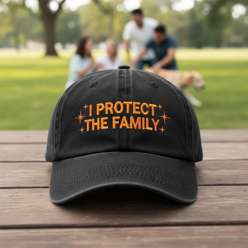 Embroidered I Protect The Family Washed Hat Retro Dad Hat Funny Father Figure Cap 1762764388551.jpg