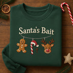Santas Bait Embroidered Sweatshirt Gingerbread Candy Cane Reindeer Hoodie Festive Christmas Crewneck 1762828641878.jpg