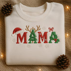 Christmas Mama Embroidered Sweatshirt Reindeer Tree Holiday Sweater New Mom Gift Festive Crewneck Embroidered Grandma Hoodie 1762851306992.jpg