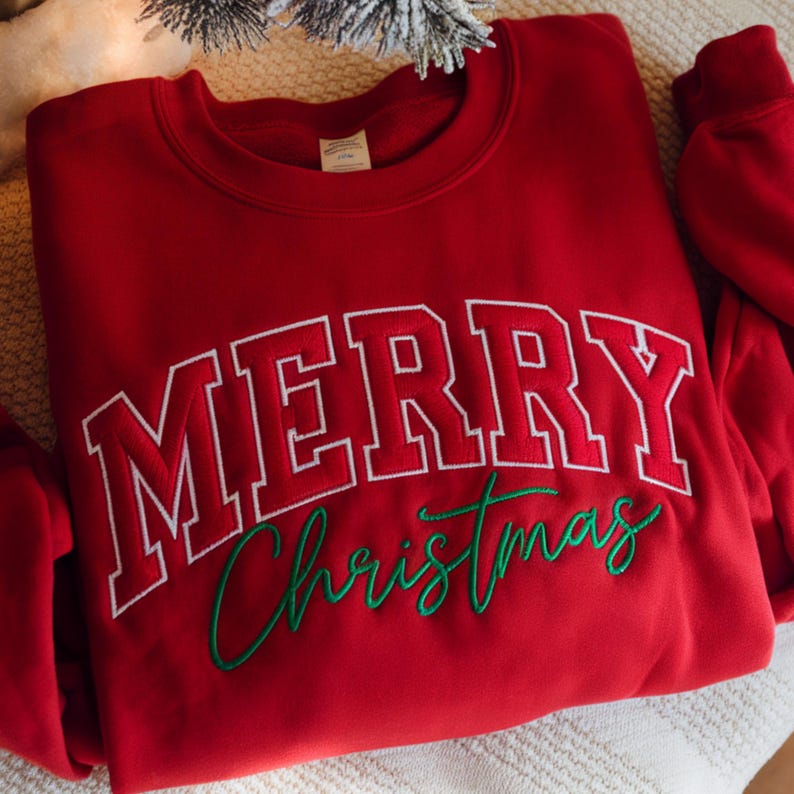 Embroidered Merry Christmas Sweatshirt Festive Holiday Sweatshirt Hoodie 1762915199758.jpg