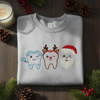 Reindeer Santa Tooth Embroidered Sweatshirt Dental Christmas Holiday Sweater Cute Dental Assistant Hoodie 1762934082723.jpg