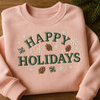 Happy Holidays Embroidered Sweatshirt Winter Snowflakes Hoodie Pinecone Christmas Sweater Festive Season Sweater Gift 1762942129920.jpg