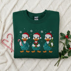 Christmas Nurse Duck Trio Embroidered Sweatshirt Holiday Rn Lpn Gift Funny Xmas Scrub Life Hoodie Gift For Nurse 1763023369819.jpg