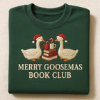 Embroidered Merry Goosemas Book Club Sweatshirt Funny Christmas Reader Hoodie Festive Book Lover Gift Goose Sweater 1763024415463.jpg