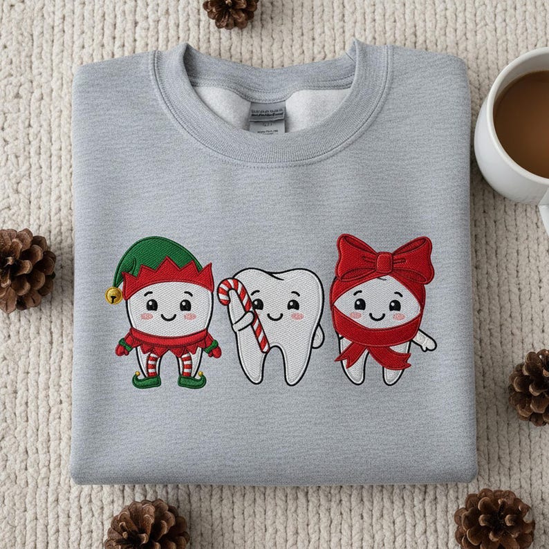Christmas Teeth Embroidered Sweatshirt Dental Team Xmas Hoodie Dentist Hygienist Holiday Sweater Funny Tooth Squad Gift Cute Dental 1763086255538.jpg