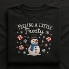Embroidered Snowman Sweatshirt Feeling A Little Frosty Winter Candy Cane Hoodie Holiday Sweater Snowflakes Crewneck Christmas Gift 1763106738012.jpg