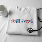 Medical Embroidered Sweatshirt Rn Stethoscope Hoodie Nurse Uniform Sweater Nursing Student Gift Healthcare Hero Appreciation Apparel 1763173660943.jpg