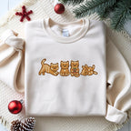 Gingerbread Cat Embroidered Sweatshirt Christmas Holiday Crewneck 1763174189765.jpg