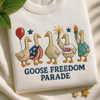 Goose Freedom Parade Embroidered Patriotic Sweatshirt 4th Of July Hoodie American Celebration Sweater Funny Usa Gift Parade 1763174626423.jpg
